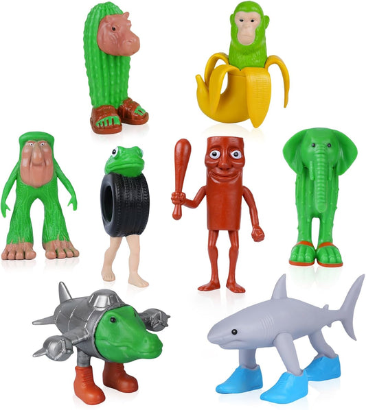 2025 New Italian Brainrot Toy Figures Animals Tralalero Tralala Figure Bombardiro Crocodilo
